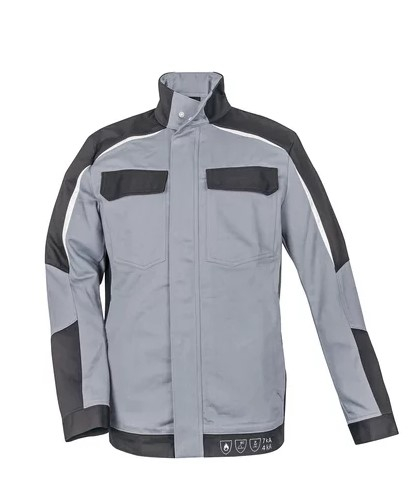 HB-Blouson, Strlichtbogenschutz 7kA/4kA, ArcSelect, 2-lagig, zweifarbig, Stehkragen, verdeckte Druckknpfe, mittelgrau/anthrazitgrau